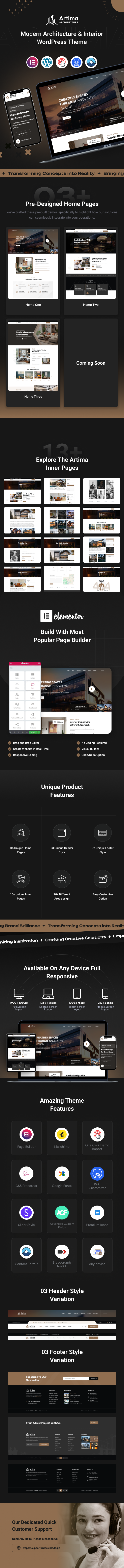 Artima – Modern Architecture & Interior WordPress Theme