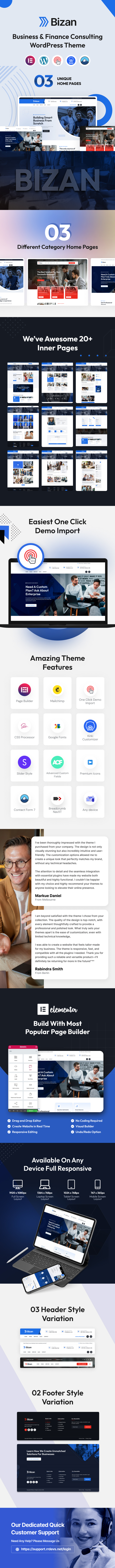 Bizan – Business & Finance Consulting WordPress Theme