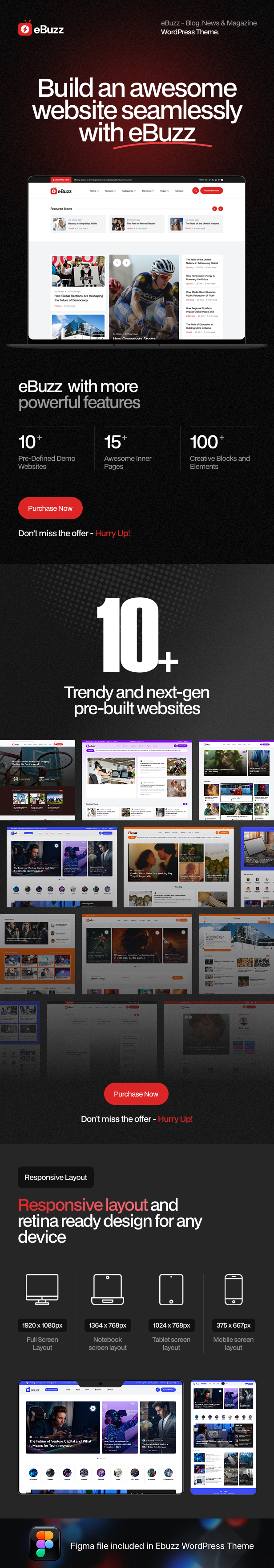 ebuzz - Blog, News & Magazine WordPress Theme - 2