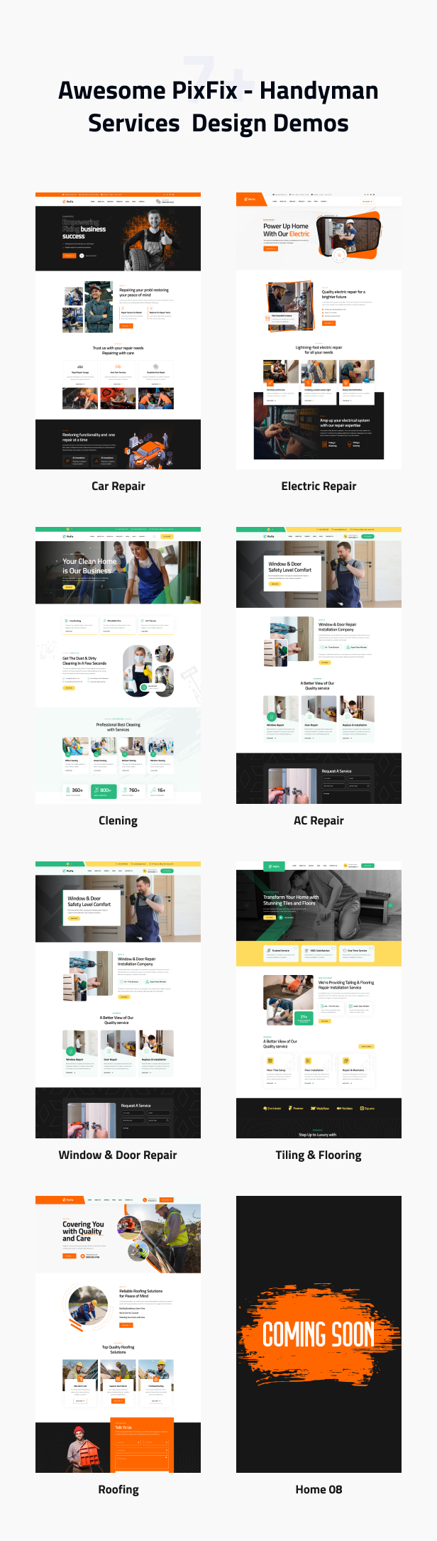 PixFix - Handyman Services WordPress Theme
