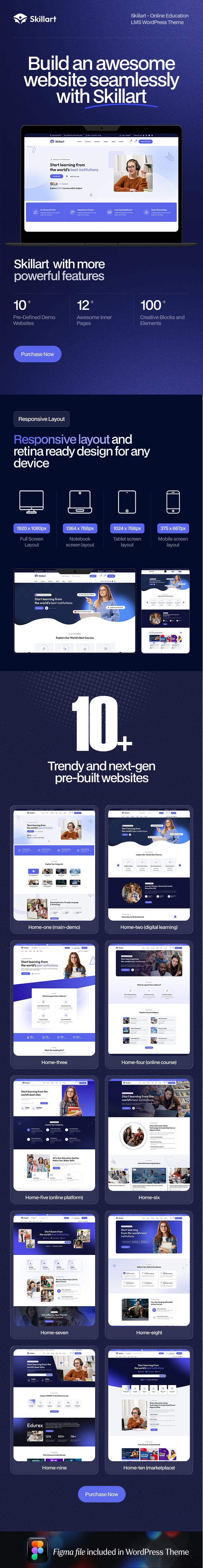 Skillart - Education & Online Course WordPress Theme
