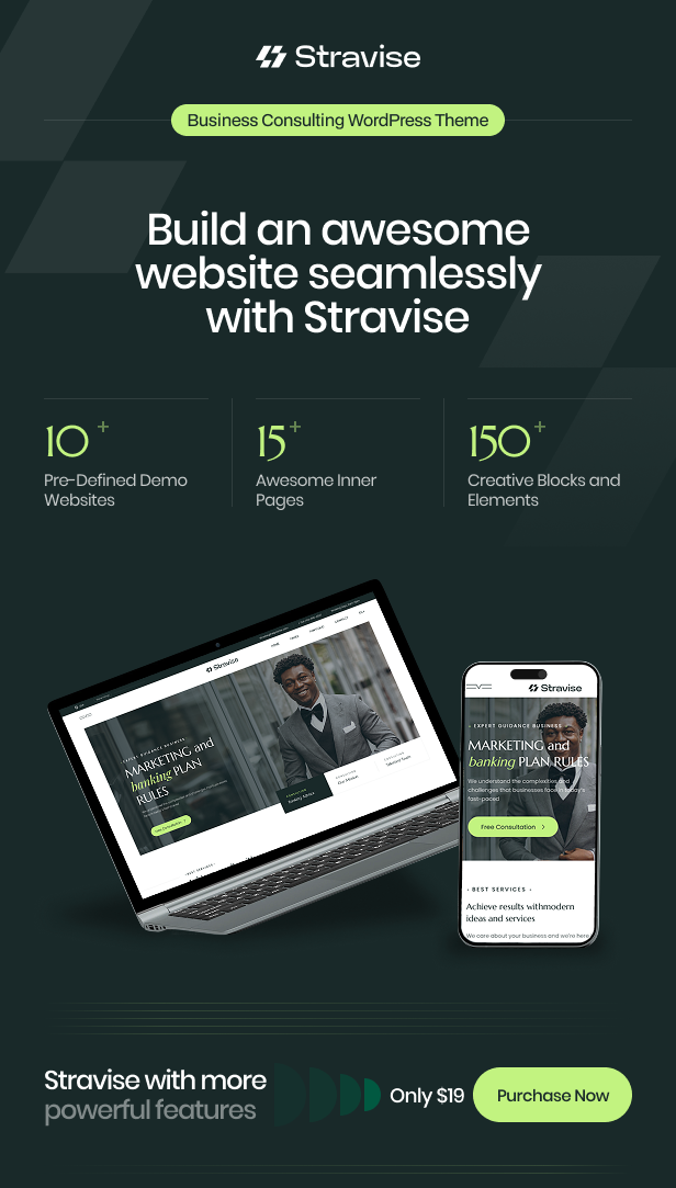 Stravise - Business Consulting WordPress Theme